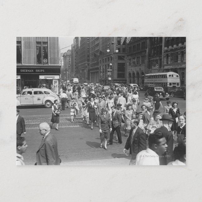 Pedestrians Postcard (Front)