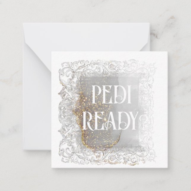 *~* PEDI READY? AP63 Relationship Flat Note Card (Front)