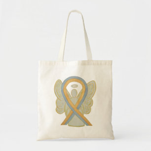 Pediatric Brain Cancer Awareness Ribbon Tote Bag
