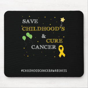 Pediatric Cancer Awareness Childhood Gifts Cure Ca Mouse Pad