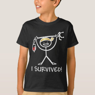 Pediatric Cancer Awareness Childhood Gifts I Survi T-Shirt