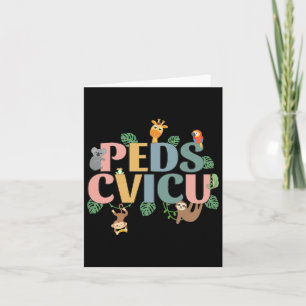 Pediatric Cardiac Icu Nurse Safari Animals Peds Cv Card