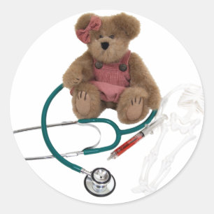 Pediatric care classic round sticker