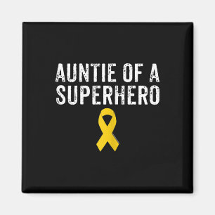 Pediatric Childhood Cancer Awareness Auntie Of A S Magnet