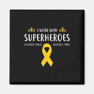 Pediatric Childhood Cancer Awareness Nurse Gifts  Magnet