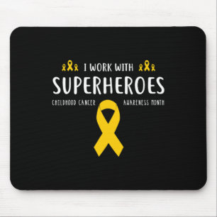 Pediatric Childhood Cancer Awareness Nurse Gifts Mouse Pad