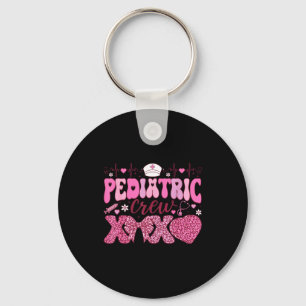 Pediatric Crew Xoxo Nurse Valentines Day Coquette Keychain