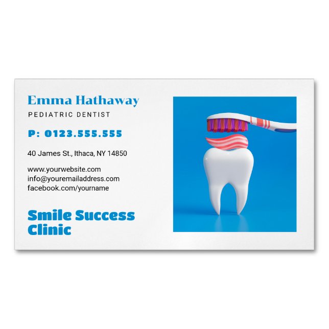 Pediatric Dentist | Dental Practice Business Card (Front)