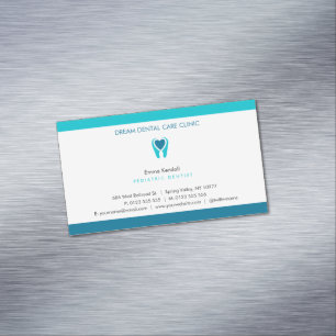 Pediatric Dentist   Dental Practice Magnetic Business Card