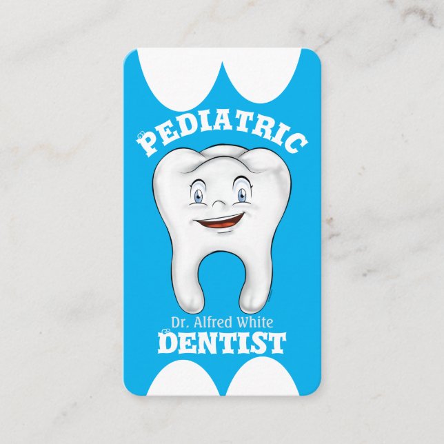 Pediatric Dentist Personalized Business Cards (Front)