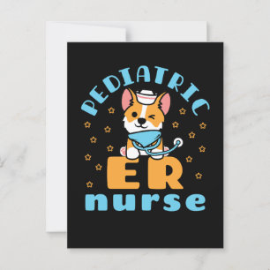 Pediatric ER Nurse Peds Nursing Postcard