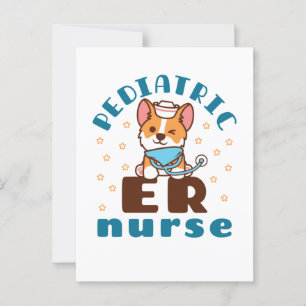 Pediatric ER Nurse Postcard