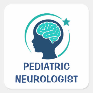 Pediatric Neurologist Growing Young Minds Square Sticker