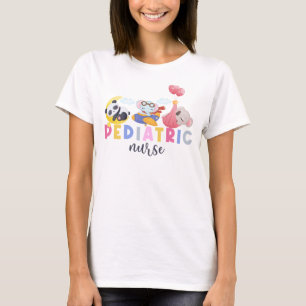 Pediatric Nurse Animal Safari Zoo Peds Nurse Nursi T-Shirt