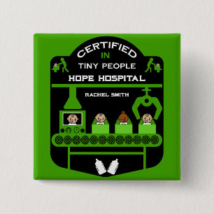 Pediatric Nurse Appreciation gifts 2 Inch Square Button