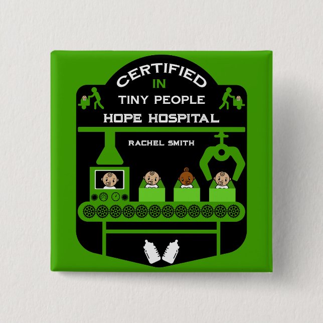 Pediatric Nurse Appreciation gifts 2 Inch Square Button (Front)