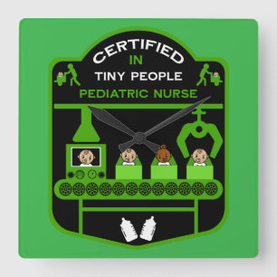Pediatric Nurse Appreciation gifts Square Wall Clock