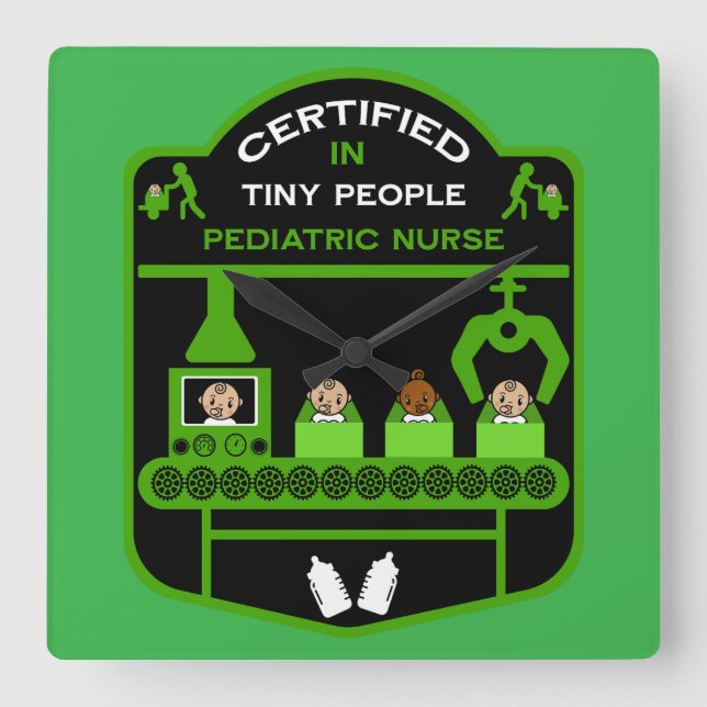 Pediatric Nurse Appreciation gifts Square Wall Clock (Front)