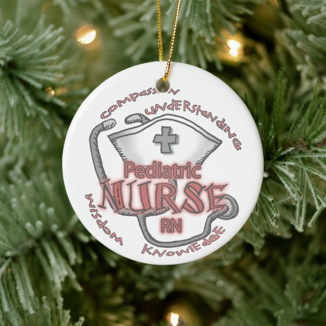 Pediatric Nurse Axiom Ceramic Ornament (Tree)