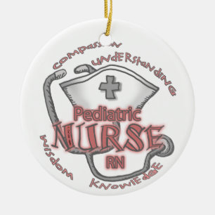 Pediatric Nurse Axiom Ceramic Ornament
