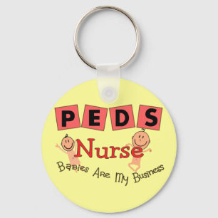 Pediatric Nurse "Babies Are My Business" Keychain