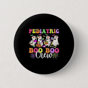 Pediatric Nurse Boo-boo Crew Ghost Nurse Halloween 2 Inch Round Button