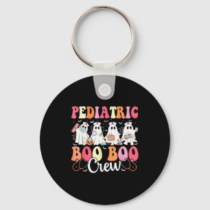 Pediatric Nurse Boo Boo Crew Ghost Nurse Halloween Keychain
