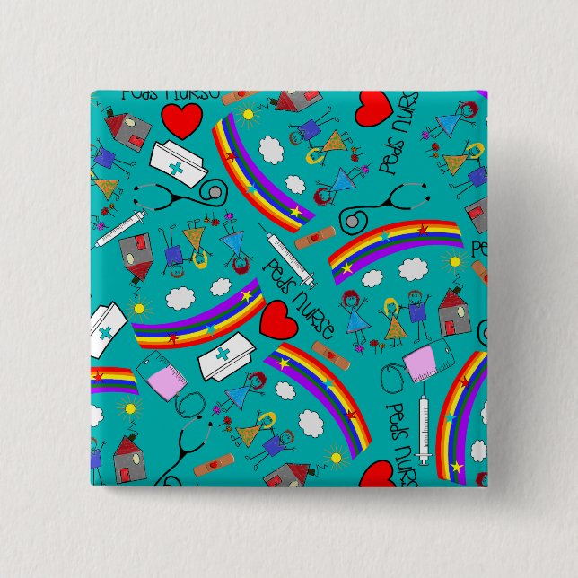 Pediatric Nurse Buttons (Front)