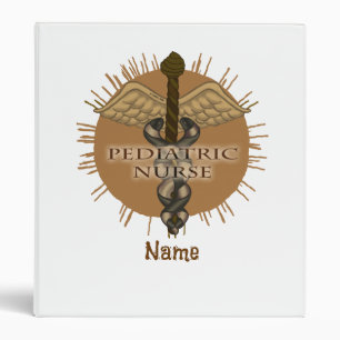 Pediatric Nurse Caduceus  Binder