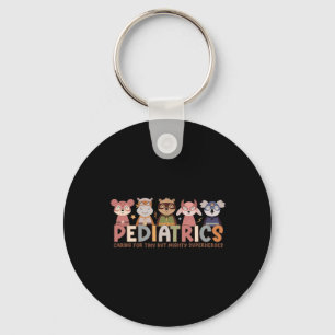 Pediatric Nurse Caring For Tiny But Mighty Superhe Keychain
