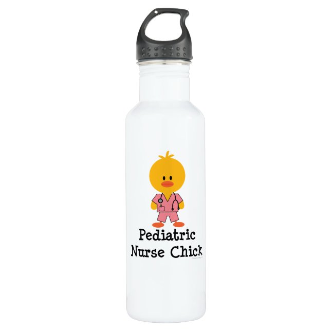 Pediatric Nurse Chick 710 Ml Water Bottle (Front)