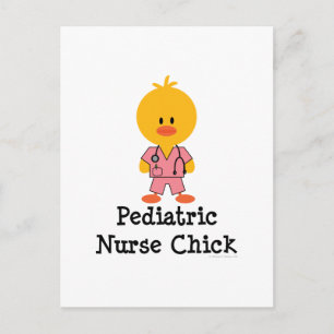 Pediatric Nurse Chick Postcard