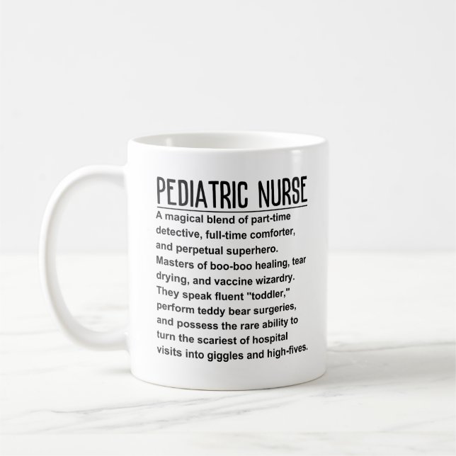 Pediatric nurse coffee mug (Left)