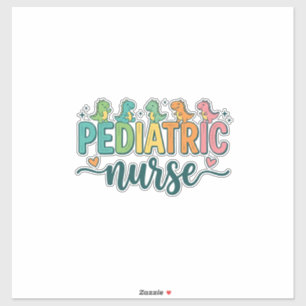 Pediatric Nurse Dinosaur Vintage Style Shirt Desig