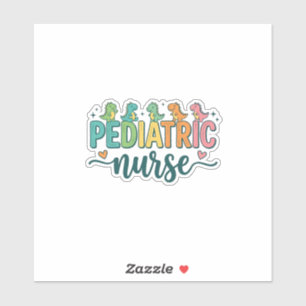 Pediatric Nurse Dinosaur Vintage Style Shirt Desig