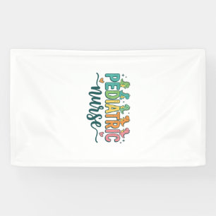 Pediatric Nurse Dinosaur Vintage Style Shirt Desig Banner