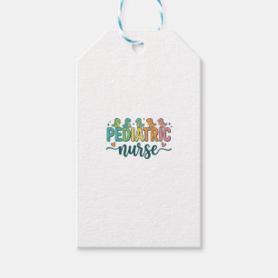Pediatric Nurse Dinosaur Vintage Style Shirt Desig Gift Tags