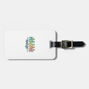 Pediatric Nurse Dinosaur Vintage Style Shirt Desig Luggage Tag