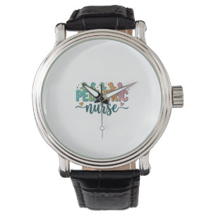 Pediatric Nurse Dinosaur Vintage Style Shirt Desig Watch