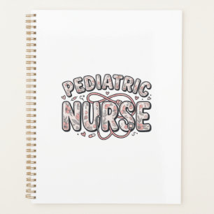 Pediatric Nurse Floral Vintage Engraving Design_1 Planner