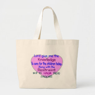 Pediatric Nurse Gifts--Hilarious sayings Large Tote Bag