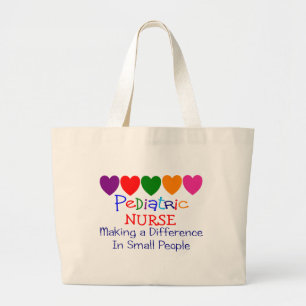 Pediatric Nurse Gifts Large Tote Bag