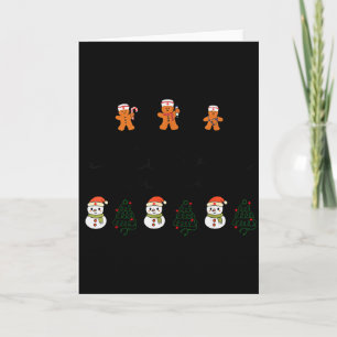 Pediatric Nurse Gingerbread Christmas Xmas Peds Ho Card