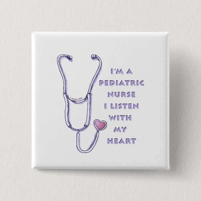 Pediatric Nurse Heart pin (Front)