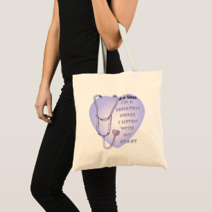 Pediatric Nurse Heart  Tote Bag