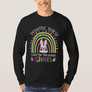 Pediatric Nurse I Care For The Cutest Bunnies Rain T-Shirt
