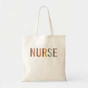 Pediatric Nurse Leopard Print Nursing School Women Tote Bag