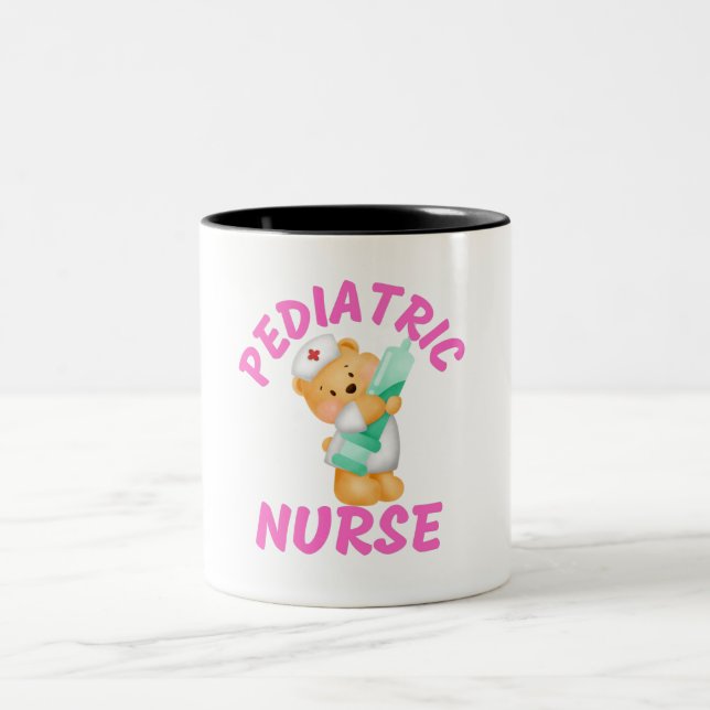 Pediatric nurse, pediatric nurse practitioner  Two-Tone coffee mug (Center)
