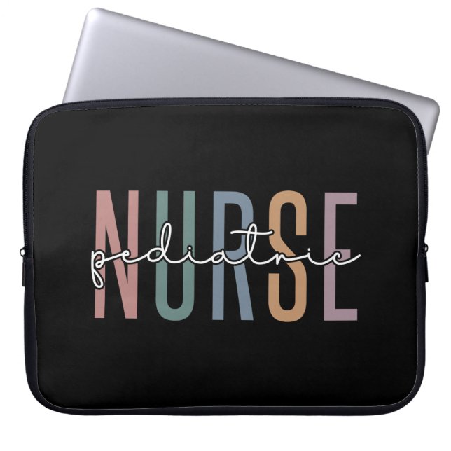 Pediatric Nurse | Peds Nurse PICU Nurse gifts Laptop Sleeve (Front)