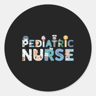 Pediatric Nurse Picu  Classic Round Sticker